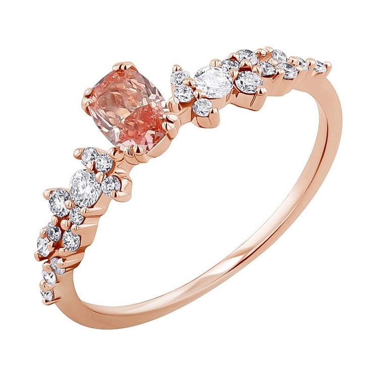 Zásnubní prsten s broskvovým diamantem Mica, EPPI, prodává Eppi, 23 260 Kč