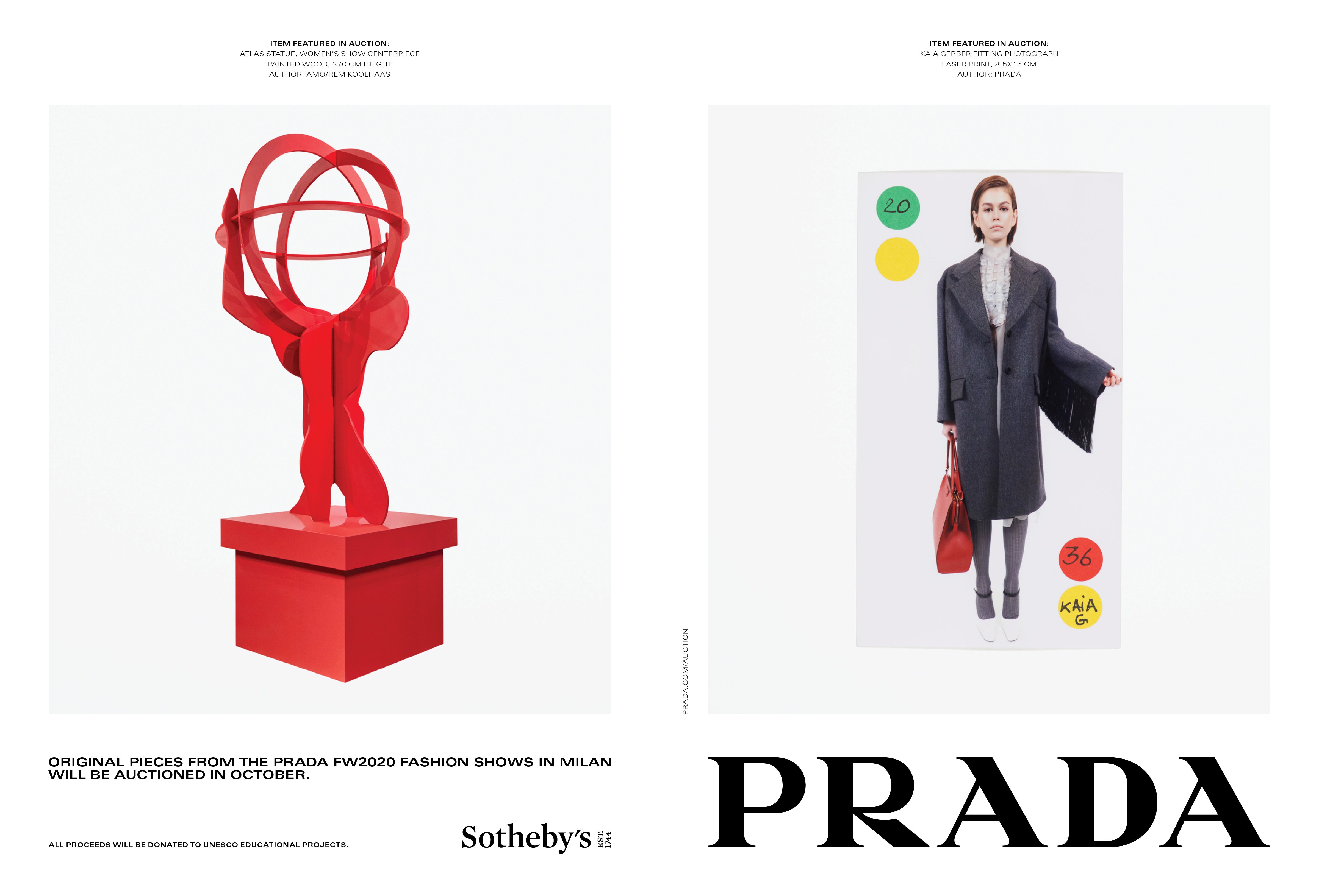 Prada Fall/Winter 2020 Autor: Courtesy of Prada / Daniel Arnold, Gigi Hadid, Phil Meech, Kevin Tachman