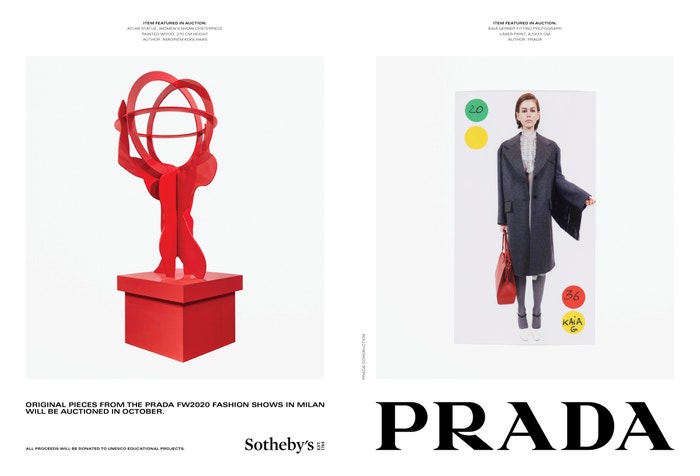 Prada Fall/Winter 2020 Autor: Courtesy of Prada / Daniel Arnold, Gigi Hadid, Phil Meech, Kevin Tachman