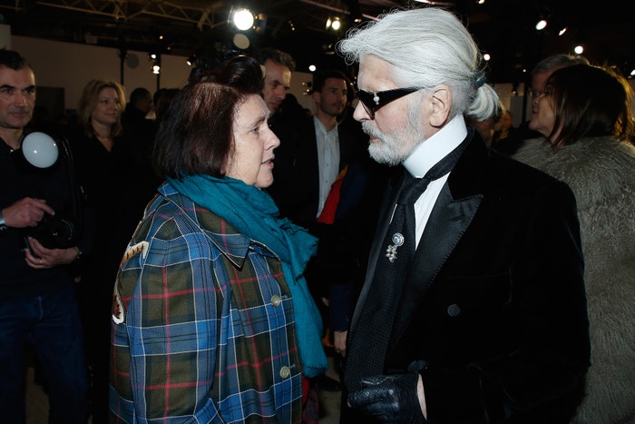 Suzy Menkes a Karl Lagerfeld, LVMH Prize 2018  Autor: Bertrand Rindoff Petroff/Getty Images