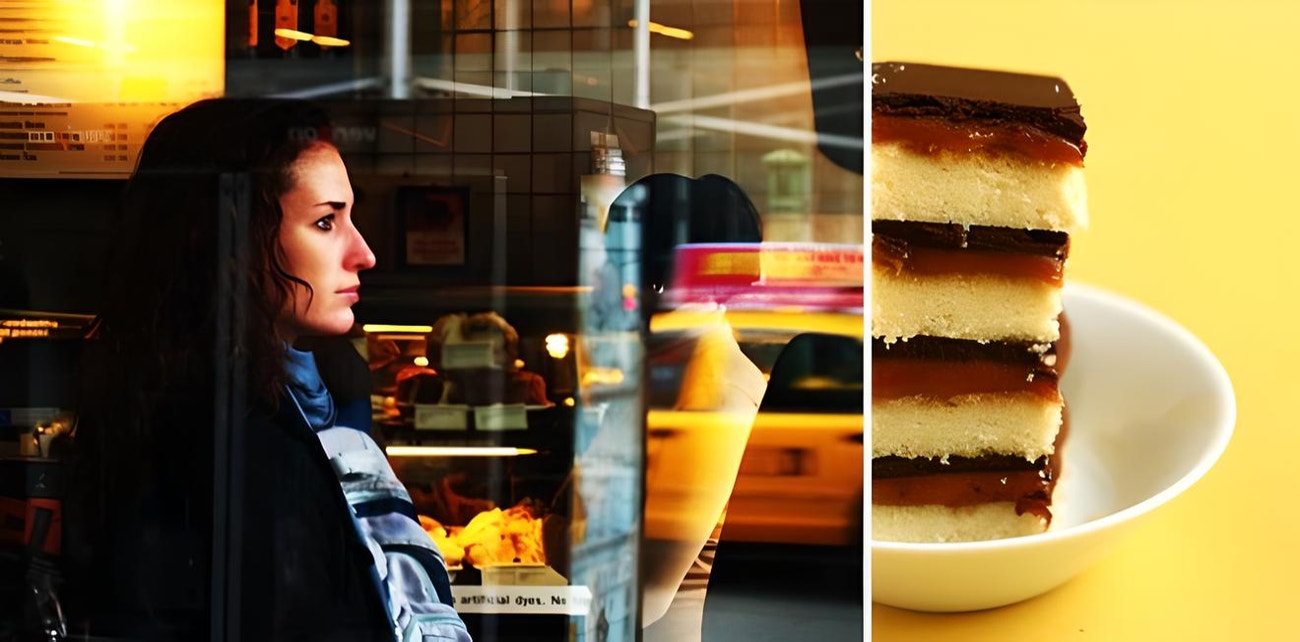New York a caramel shortbread. Máslové sušenky jsou sice původem ze Skotska, ale jejich verzi obohacené o karamel a čokoládu se říká milionářský shortbread a podává se zde v luxusních kavárnách.