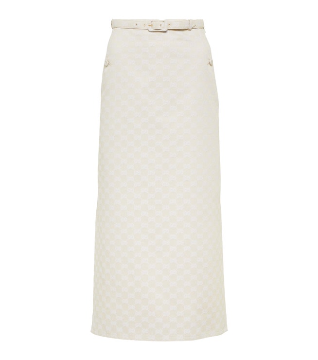 Bílá maxisukně, GUCCI, prodává MYTHERESA, 1350 €