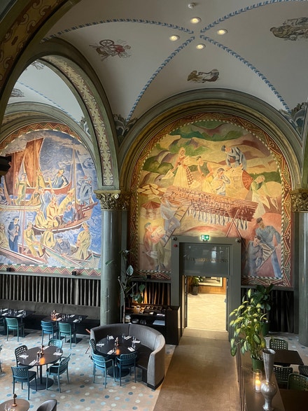 Restaurace Frescohallen v hotelu Bergen Børs