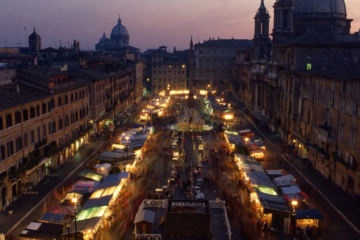 Vánoční trhy v Římě