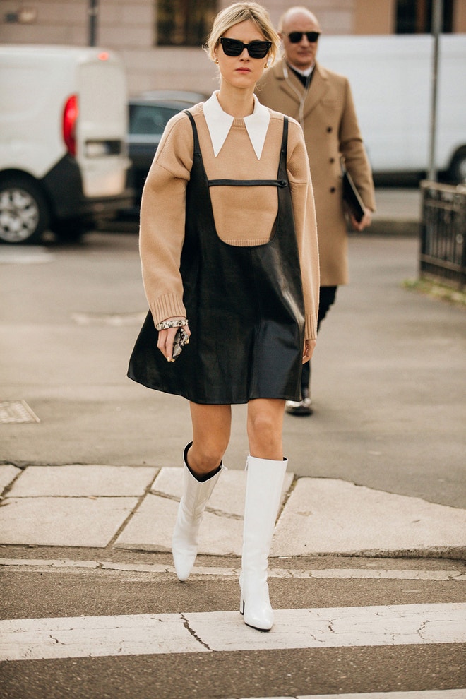 Linda Tol, street style RTW AW19, Milán