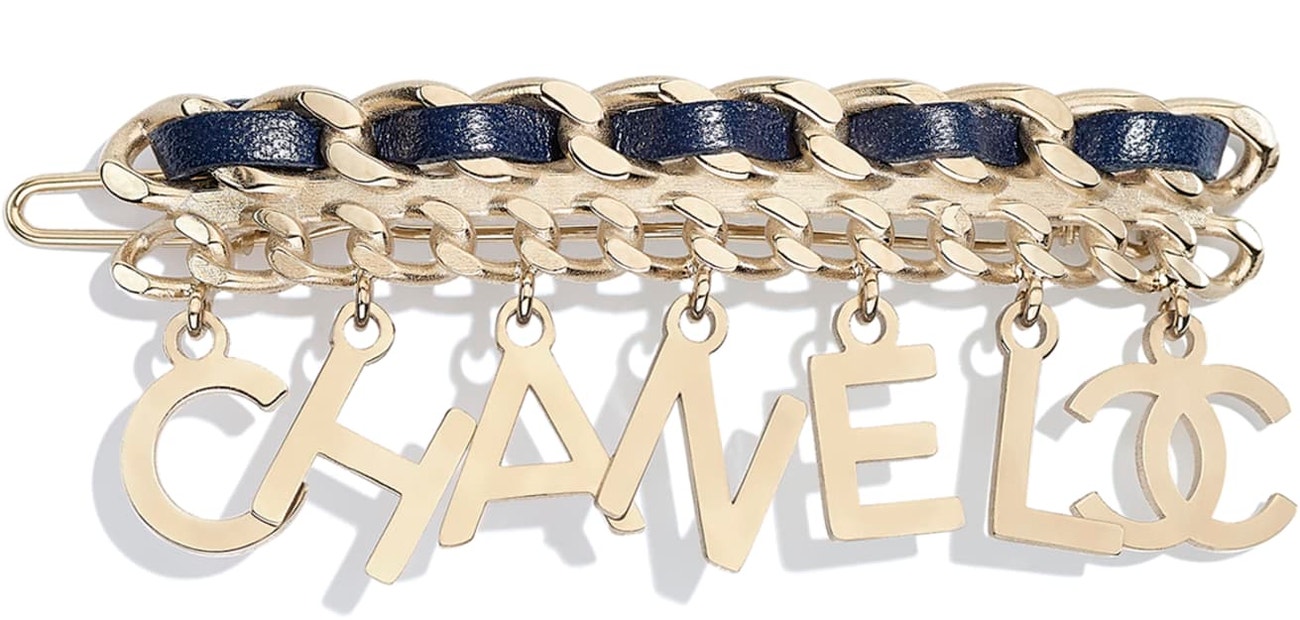 Zlatá spona do vlasů, Chanel, 550 €