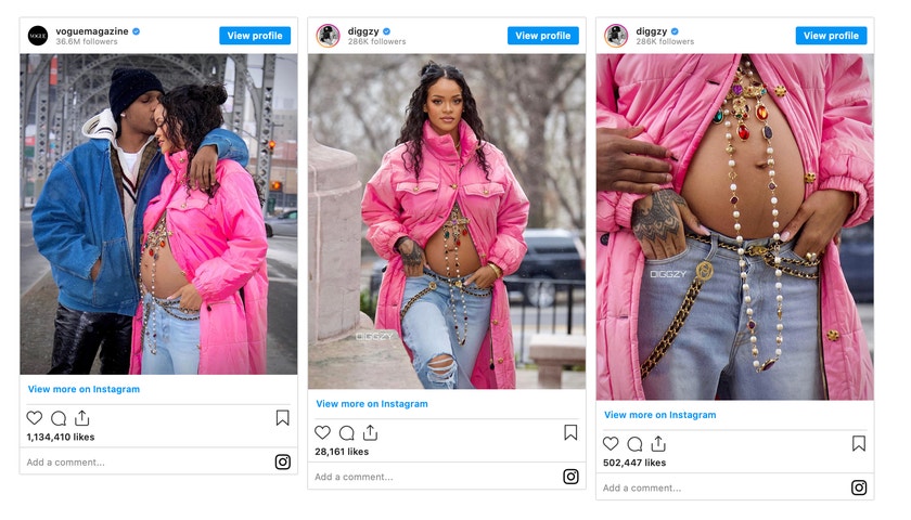 Outfit, ve kterém Rihanna oznámila těhotenství, trhá rekordy