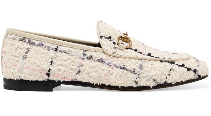 Tvídové mokasíny Jordaan, Gucci, prodává Gucci.com, 595 €