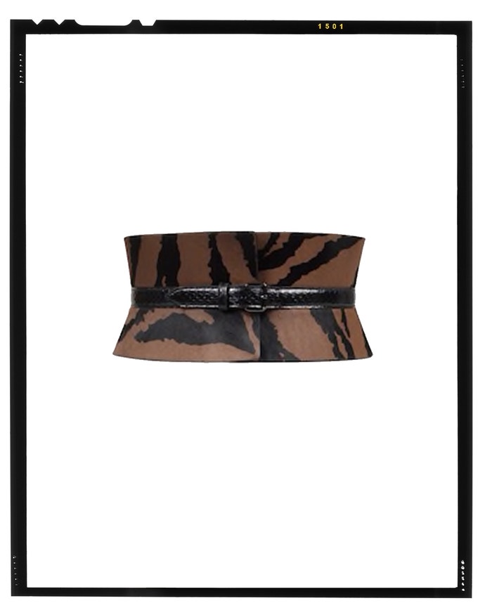 Calfskin and water snake corset belt, Alaïa, sold by Alaïa, 1,050 EUR