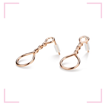 Stříbrné, růžově pozlacené náušnice Muselet Earrings dle návrhu designérky Anny Marešové z kolekce Champagne, MOOYYY, prodává MOOYYY, 2 000Kč