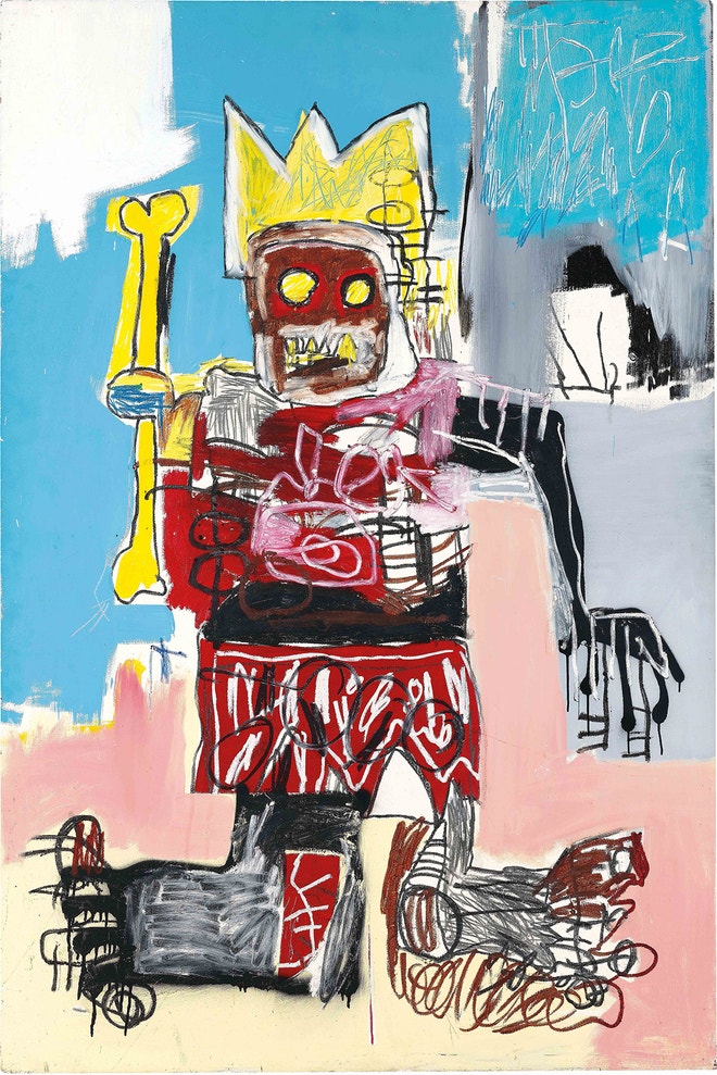 Jean-Michel Basquiat
Untitled, 1982
Acrylic, oilstick and spray paint on wood
Private Collection – courtesy of HomeArt
Autor: Private Collection – courtesy of HomeArt © Estate of Jean-Michel Basquiat. Licensed by Artestar, New York
