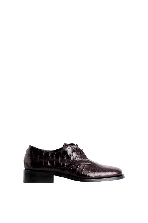 Kožené derby shoes s krokodýlím efektem, COS, 149 €