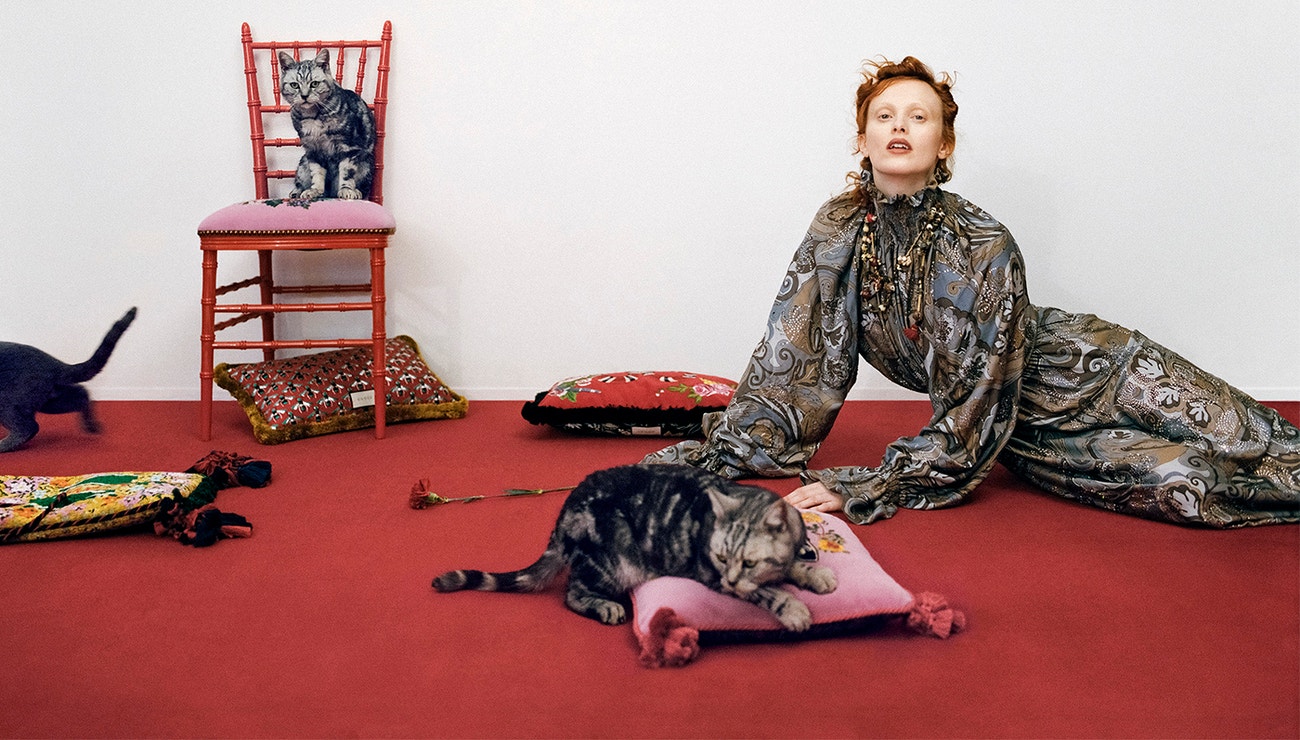 Karen Elson ve Vogue Czechoslovakia, březen 2019
