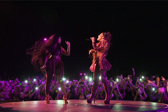 Nicki Minaj a Ariana Grande na festivalu Coachella Autor: Kevin Mazur/Getty Images