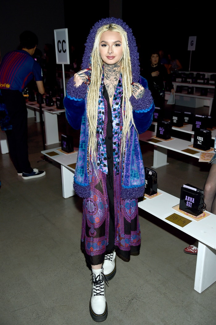 Zhavia Ward in Anna Sui at the Anna Sui Spring 2020 show during New York Fashion Week on September 9, 2019. Autor: Getty Images