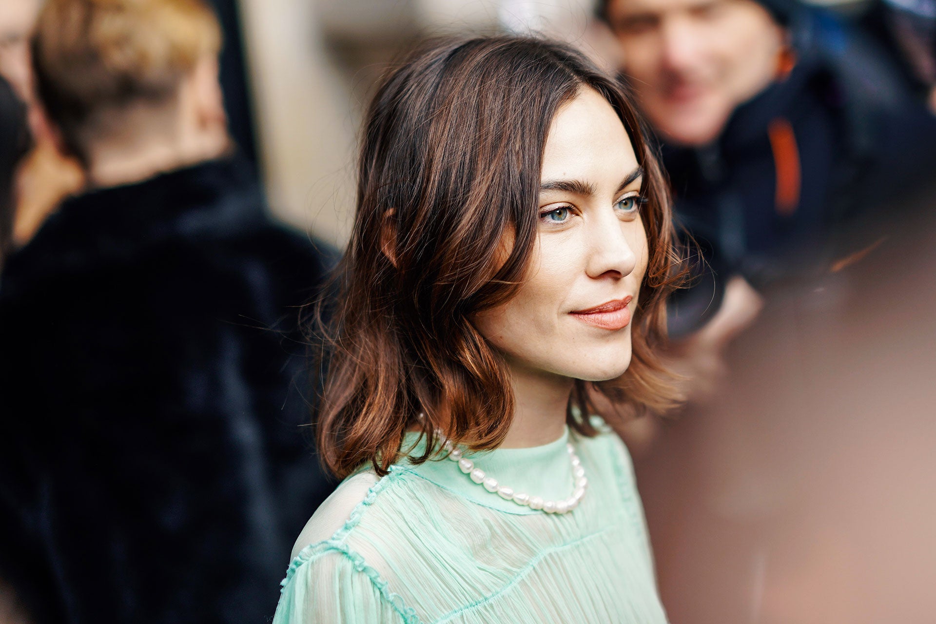 Alexa Chung po přehlídce kolekce Stella McCartney AW19/20, Paris Fashion Week, březen 2019, Paříž Autor: Edward Berthelot/Getty Images