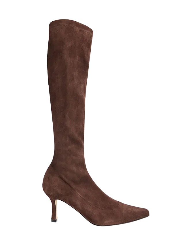 Hnědé kozačky na podpatku, WHISTLES, 375 €