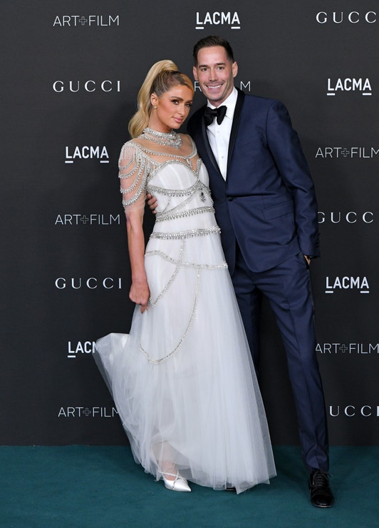 Paris Hilton a Carter Reum na LACMA Art+Film Gala 2021