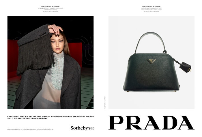 Prada Fall/Winter 2020 Autor: Courtesy of Prada / Daniel Arnold, Gigi Hadid, Phil Meech, Kevin Tachman