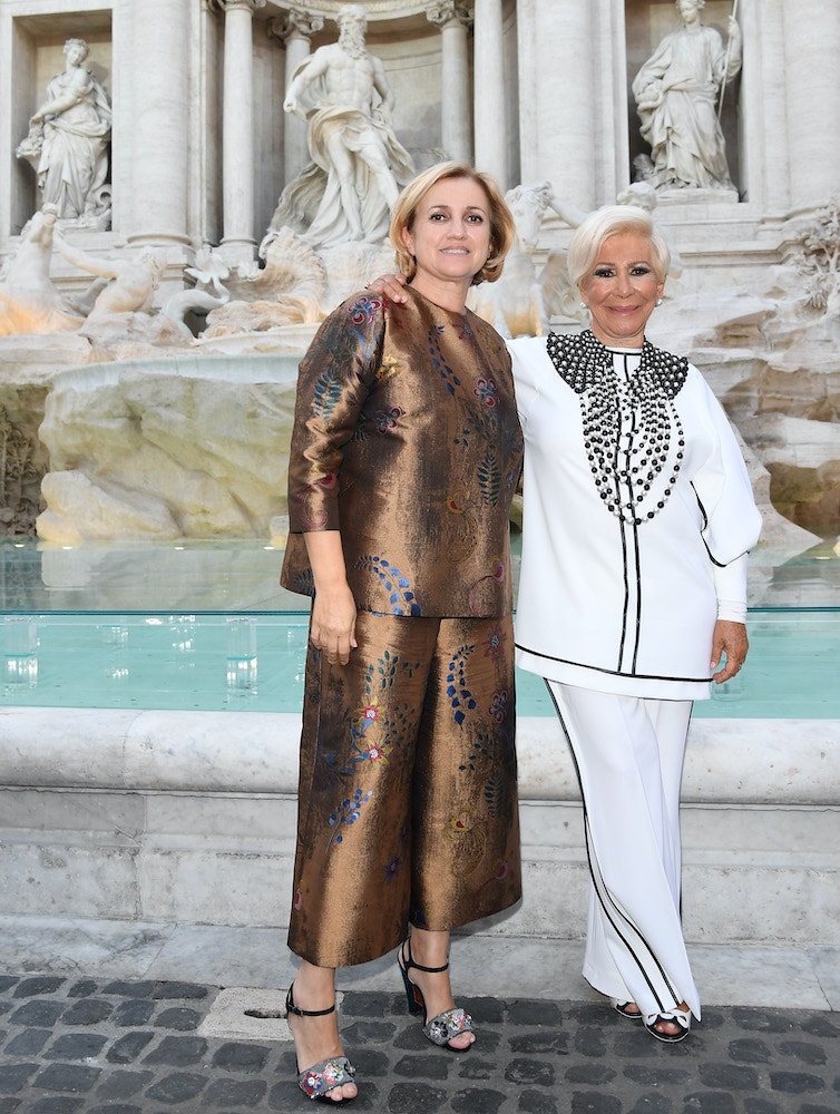 Silvia Venturini Fendi se svou matkou Annou Fendi