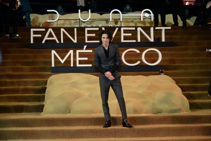 Timothée Chalamet na promo turné k filmu Dune: Part Two v Mexico City, 6. února 2024
