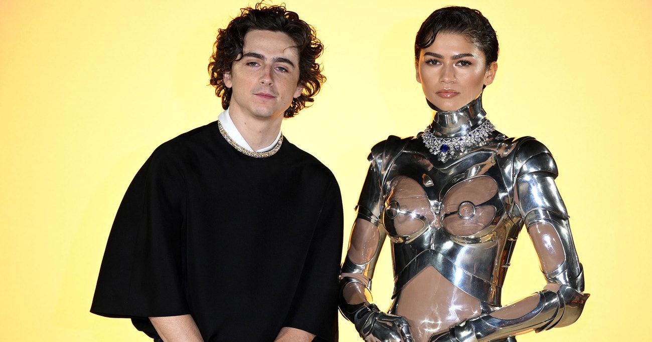 Timothée Chalamet a Zendaya na premiéře filmu "Dune: Part Two" Londýn