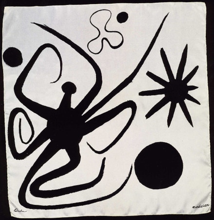 Moře, 1947, Alexander Calder, filmový tisk na hedvábném tvilu