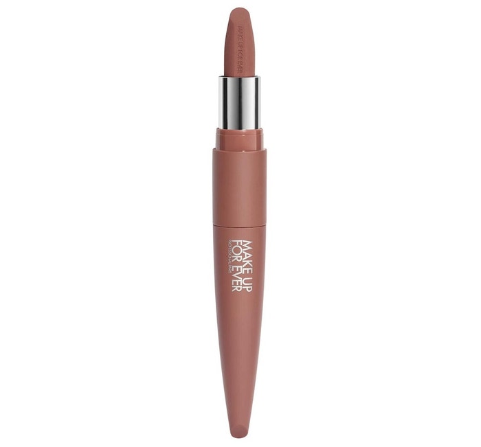 Matná rtěnka Sensation Velours Rouge Artist Velvet Nude v odstínu 107, MAKE UP FOR EVER, prodává Sephora, 720 Kč