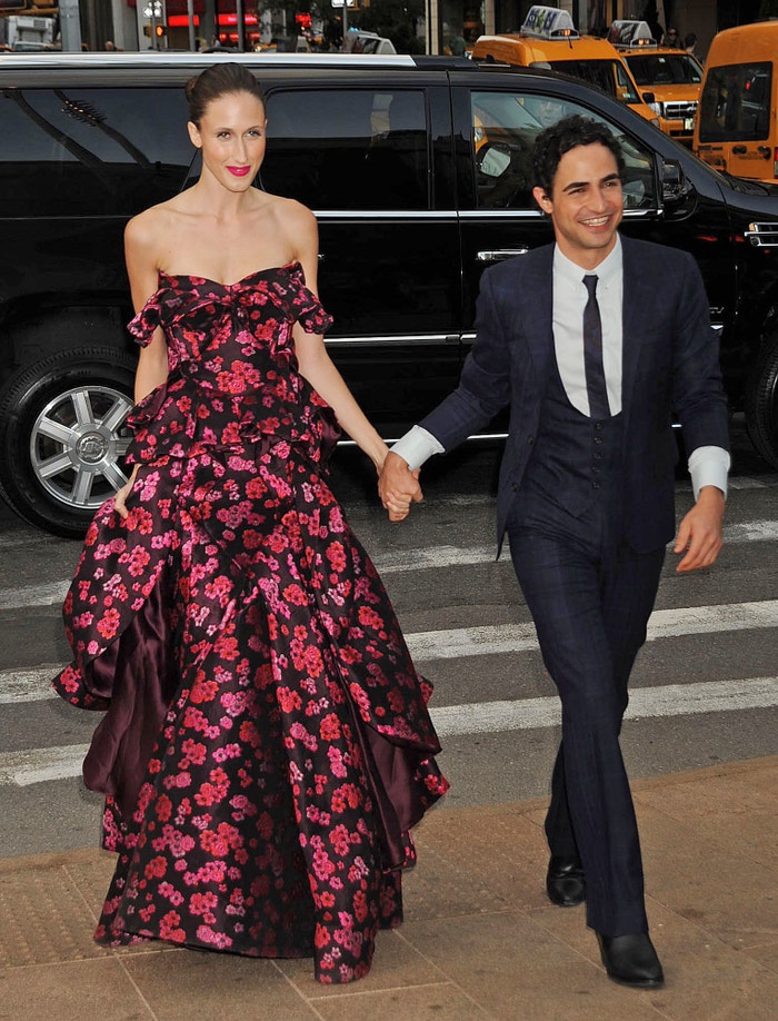 Anna Cleveland a Zac Posen v New Yorku, září 2013   Autor: Demis Maryannaki/Getty Images