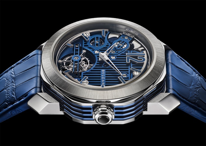 Octo Roma Blue Carillon Tourbillon