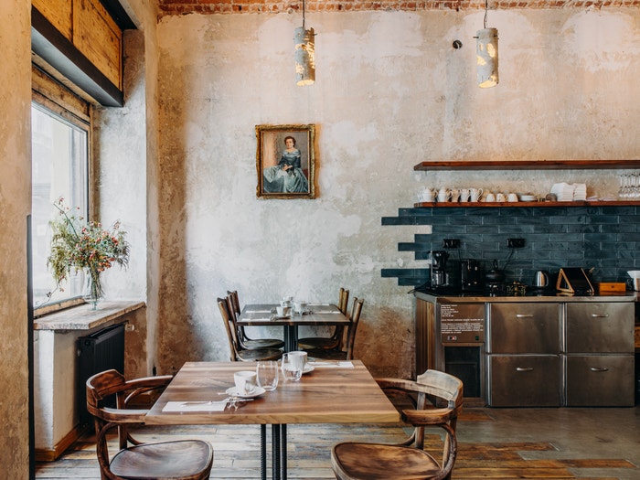 Interiér restaurace Bockem