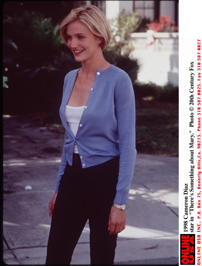 Cameron Diaz ve filmu Něco na té Mary je.