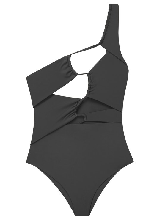 Černé plavky vcelku na jedno ramínko, JADE SWIM, prodává Jade Swim, 6950 Kč