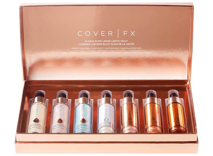 Sada tekutých highlighterů Glam & Glow Liquid Lights, Cover FX (prodává Feelunique), 216 €
