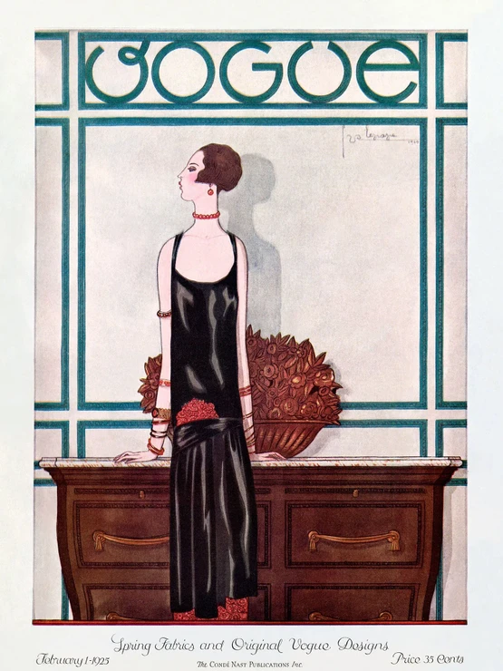 Obálka Vogue Ilustrovaná Georgem Lepapem z roku 1925