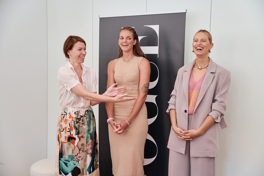 Andrea Běhounková, Karolína Plíšková a Karolína Kurková na křtu jarního vydání Vogue Leaders, 8. června 2022