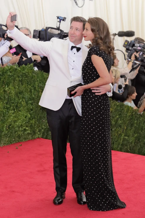 Christy Turlington v šatech Calvin Klein na Met Gala 2014