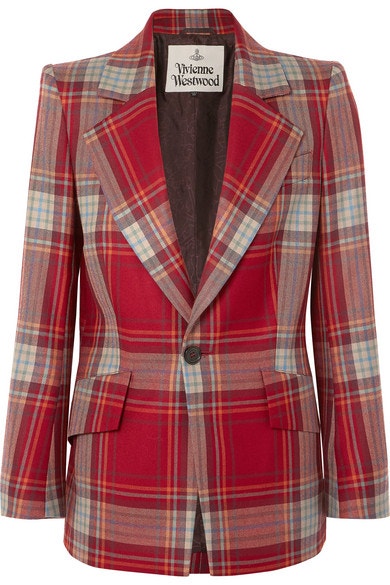 Lou Lou tartan wool blazer, Vivienne Westwood, sold by Net-A-Porter, 1,005 EUR