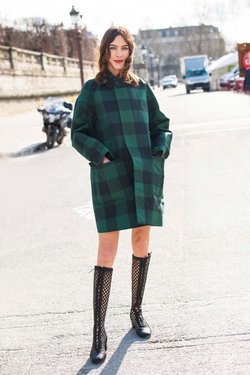 Alexa Chung na Paris Fashion Week, březen 2020