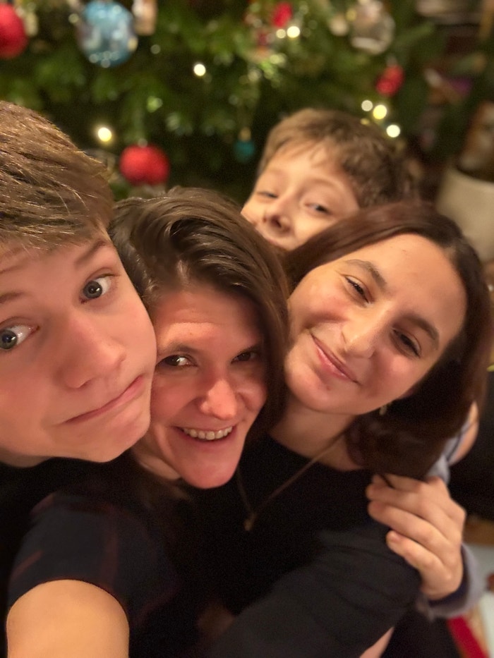 Tereza Šindlerová s dětmi a Natálkou