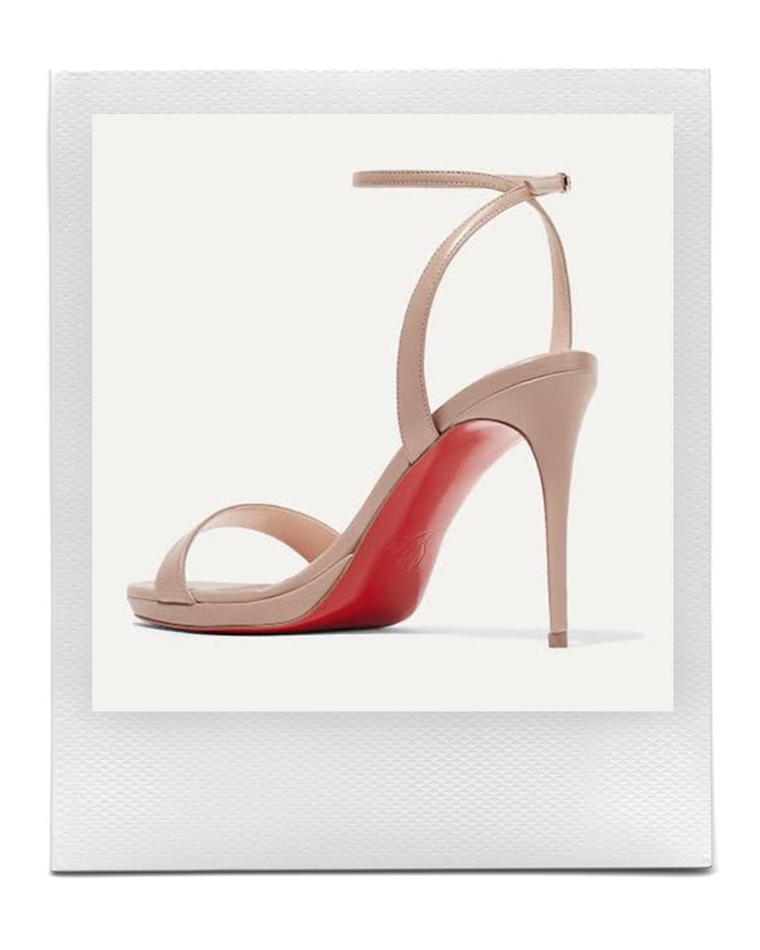 Tělové sandálky na podpatku Loubi Queen 100, CHRISTIAN LOUBOUTIN, prodává Net-a-porter, 645 €  Autor: Archiv značky