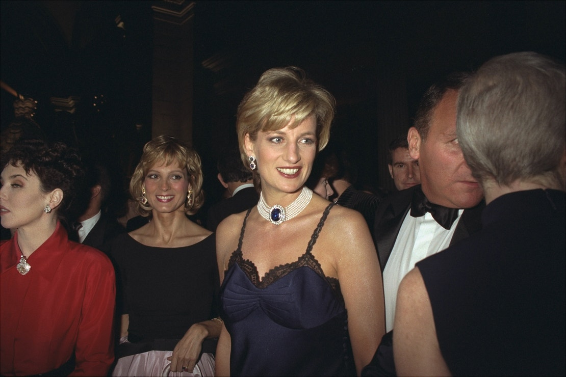 Princezna Diana na Met Gala v roce 1996