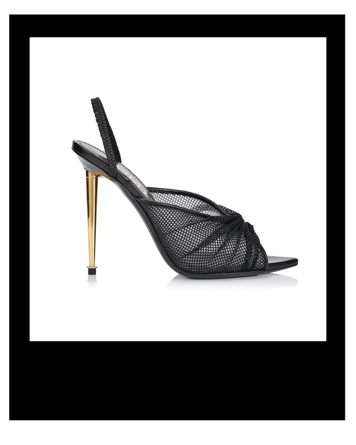 Sandálky se zlatým podpatkem, Tom Ford, prodává Tom Ford, € 1 350  Autor: Archiv firmy