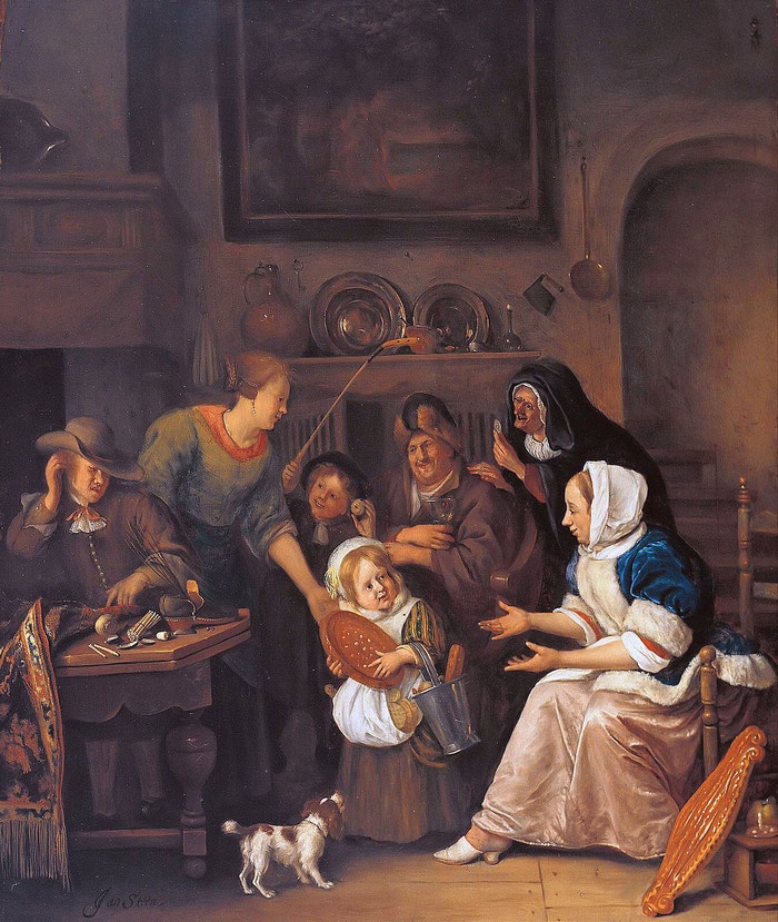 Svátek svatého Mikuláše. 1675. Jan Steen