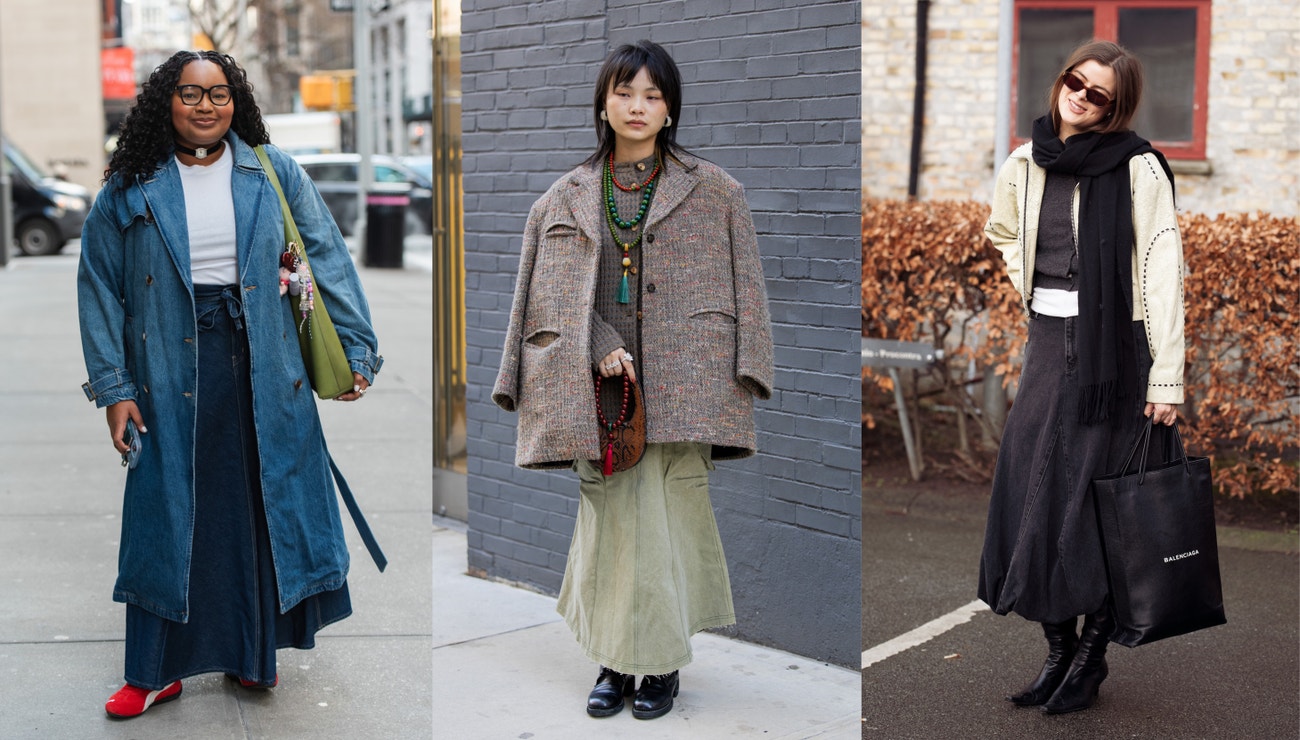 Jak nosit džínovou sukni v zimě