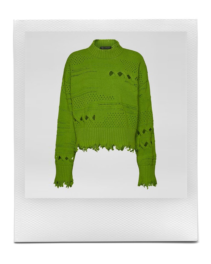 Distressed Wool Sweater, Versace, sold by Versace, 990 EUR