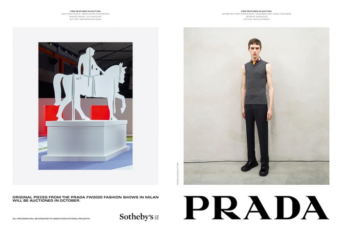 Prada Fall/Winter 2020 Autor: Courtesy of Prada / Daniel Arnold, Gigi Hadid, Phil Meech, Kevin Tachman