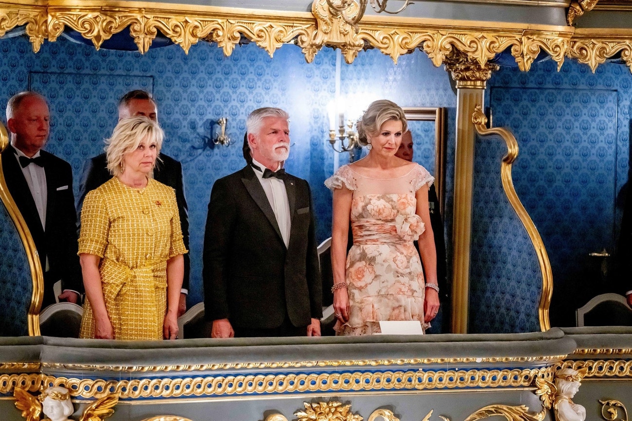 Eva Pavlová, Petr Pavel a královna Máxima ve Stavovském divadle, 5. června 2025
