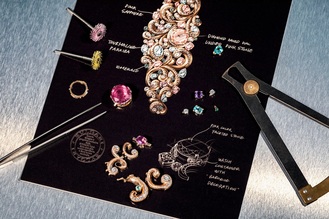 Hodinky Lady Arabesque z haute joaillerie kolekce Barocko, BULGARI