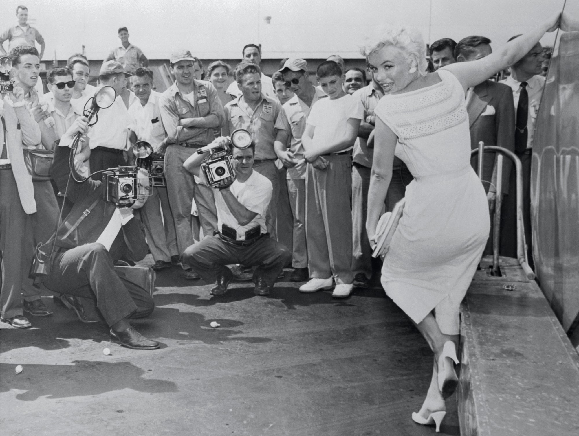 Marilyn Monroe na letišti Idlewild, 1960         Autor: Getty Images